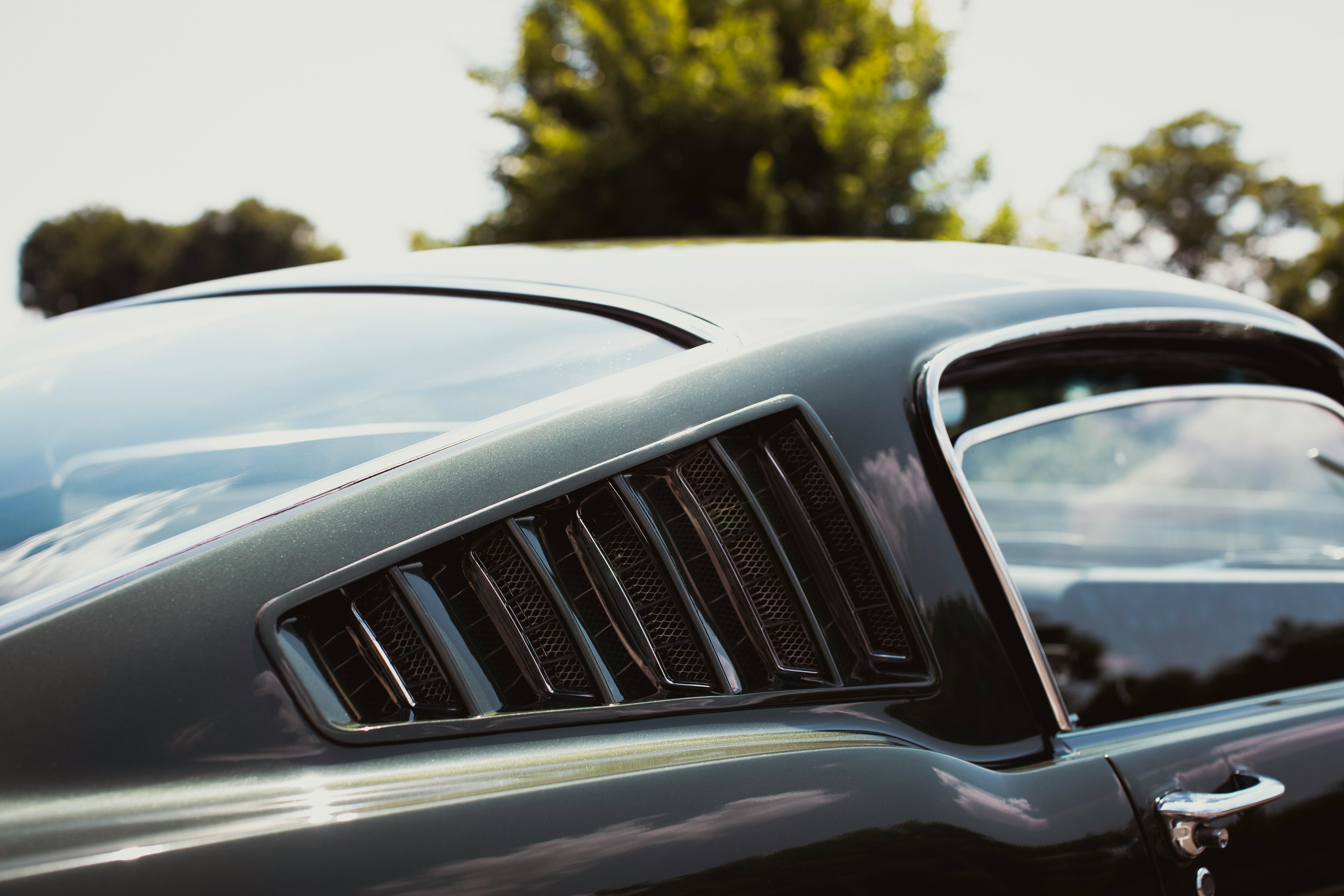 grey car with white and black license plate